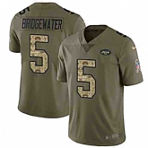 Youth Nike Jets 5 Teddy Bridgewater Olive Camo Salute To Service Limited Jersey Dyin,baseball caps,new era cap wholesale,wholesale hats